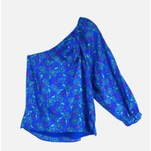 Veronica Beard Lyric Top in Cobalt Multi size 2
